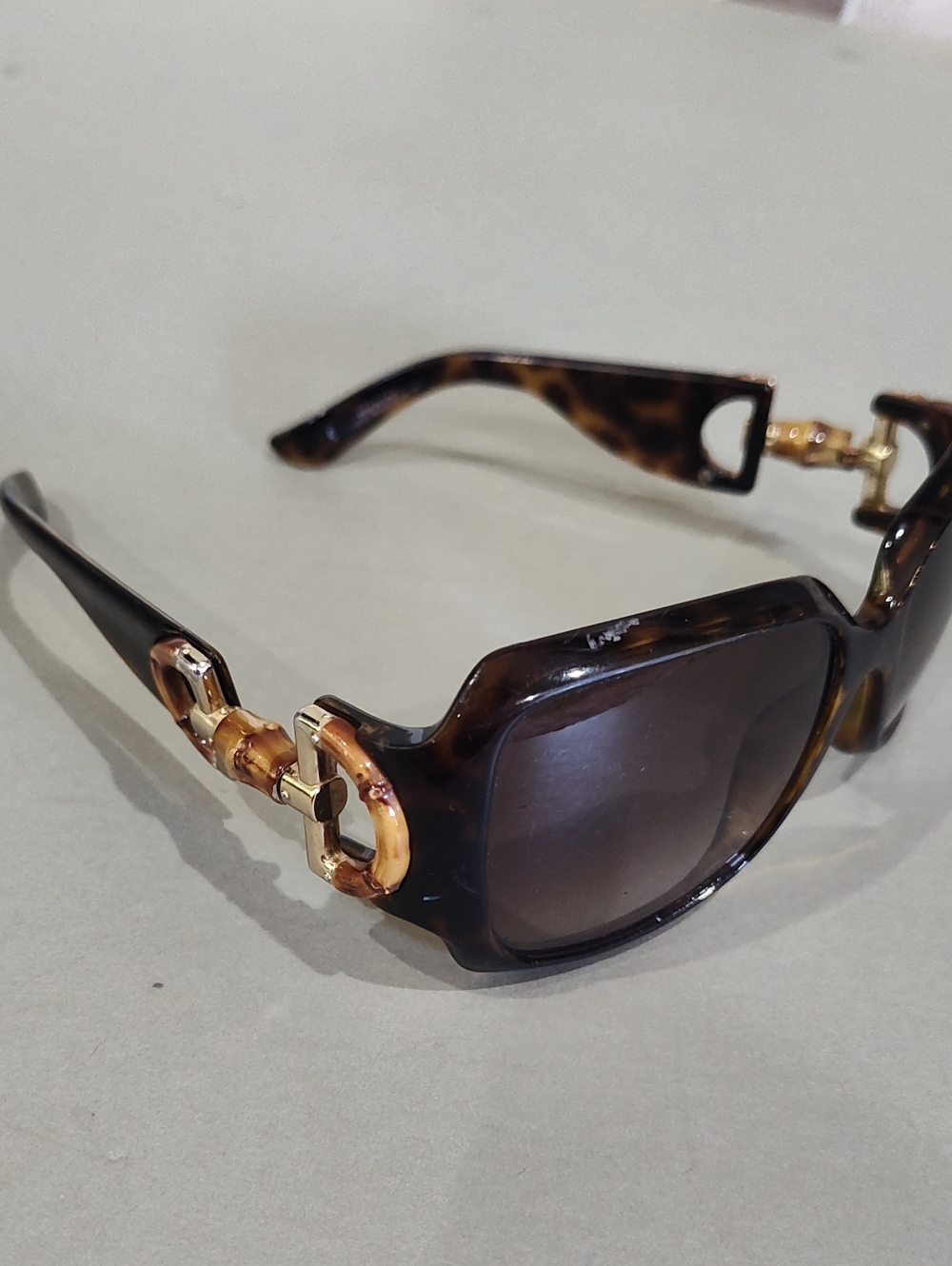 Gucci Bamboo Horse Bit Sunglasses Tortoiseshell